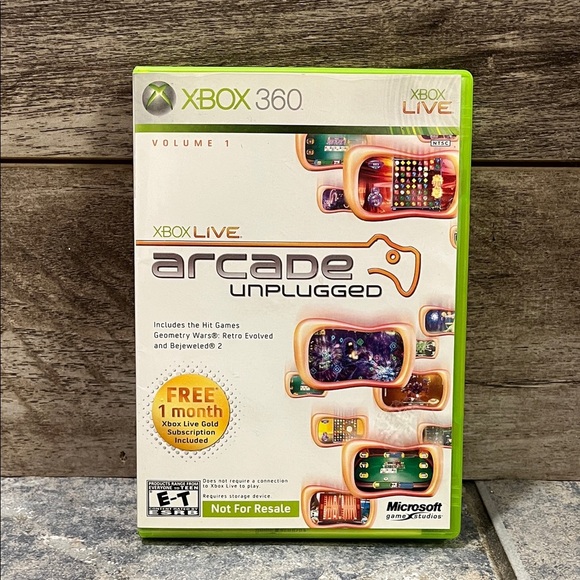 5 for $60 - Microsoft Xbox 360 Arcade Unplugged - Picture 1 of 4